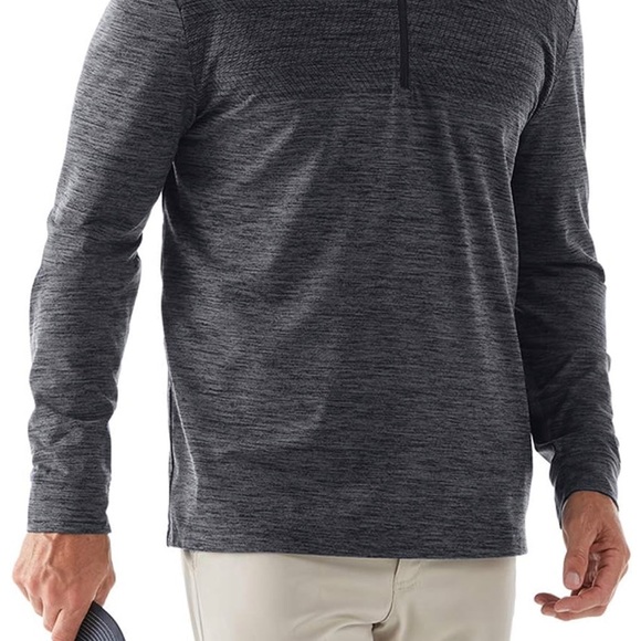 Jack Nicklaus Men's Quarter-Zip Pullover - Size M (New with Tags) - Heather Grey - Picture 3 of 4